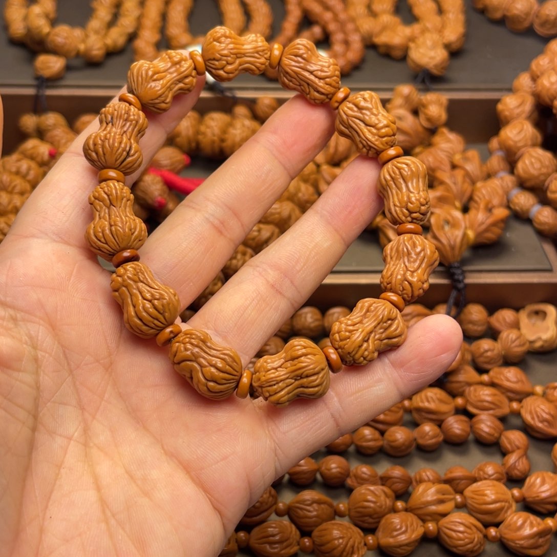 给***桃手串桃核龙纹桃核16