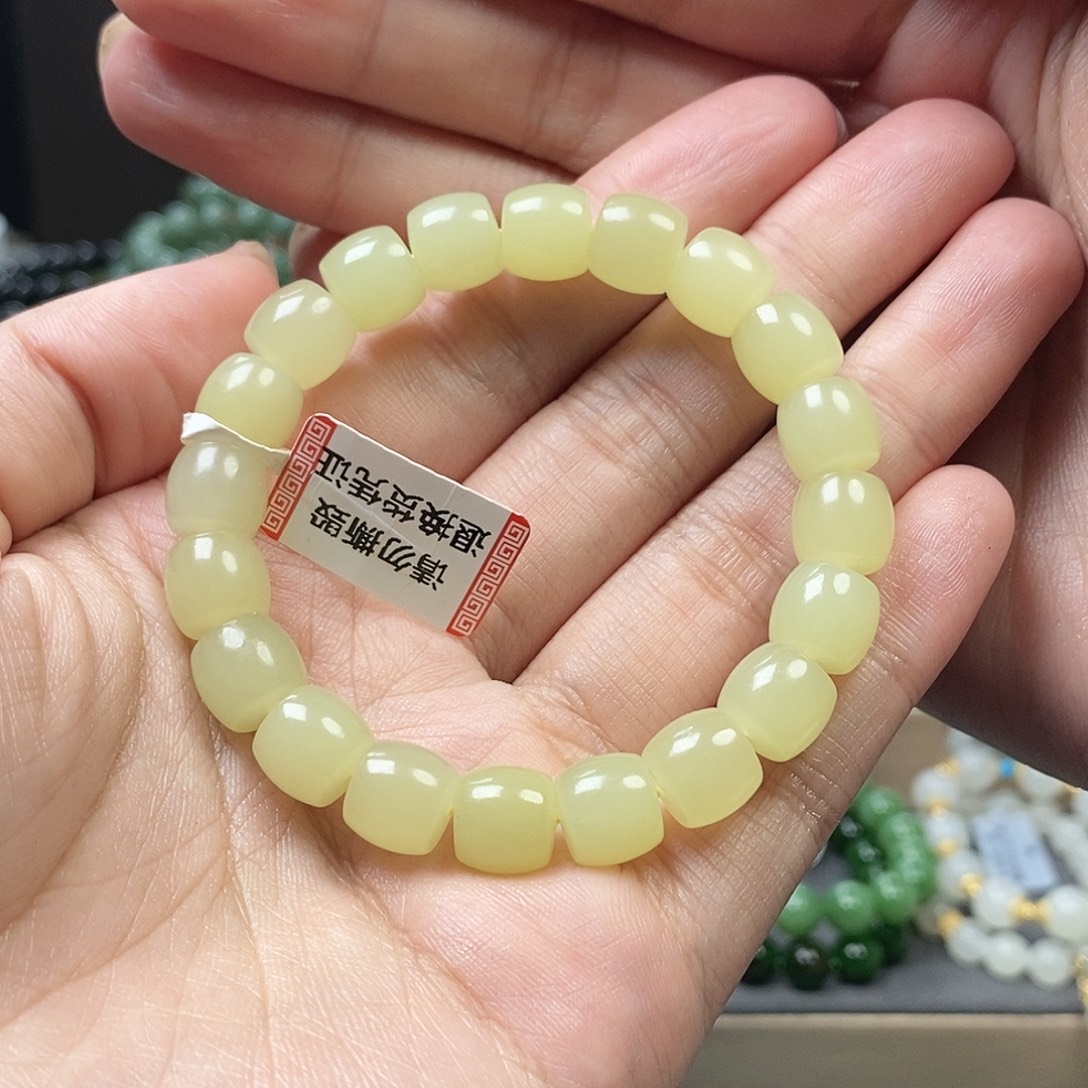 姐***弟和田玉未镶嵌手链