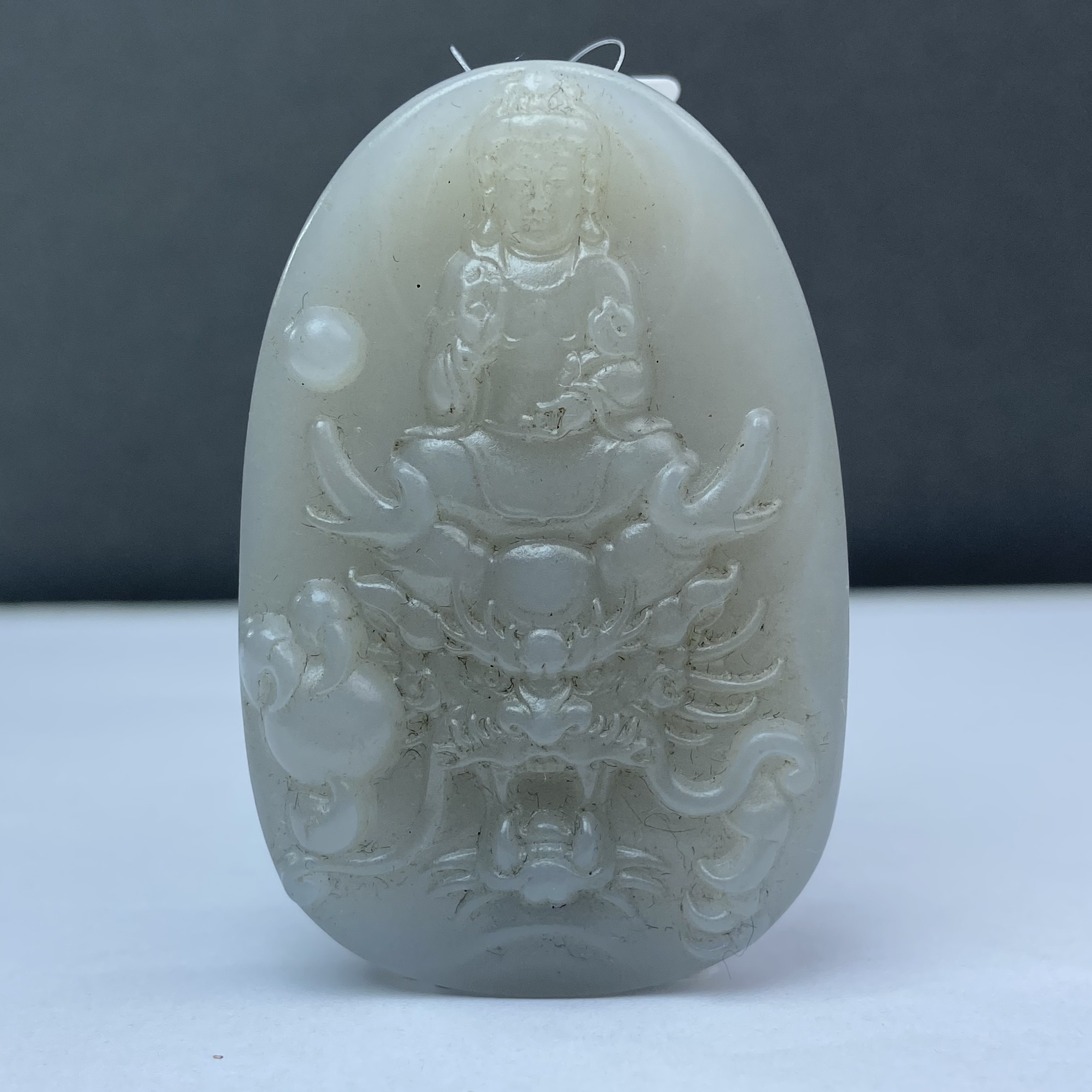 QK2013Z 和田玉御龙观音