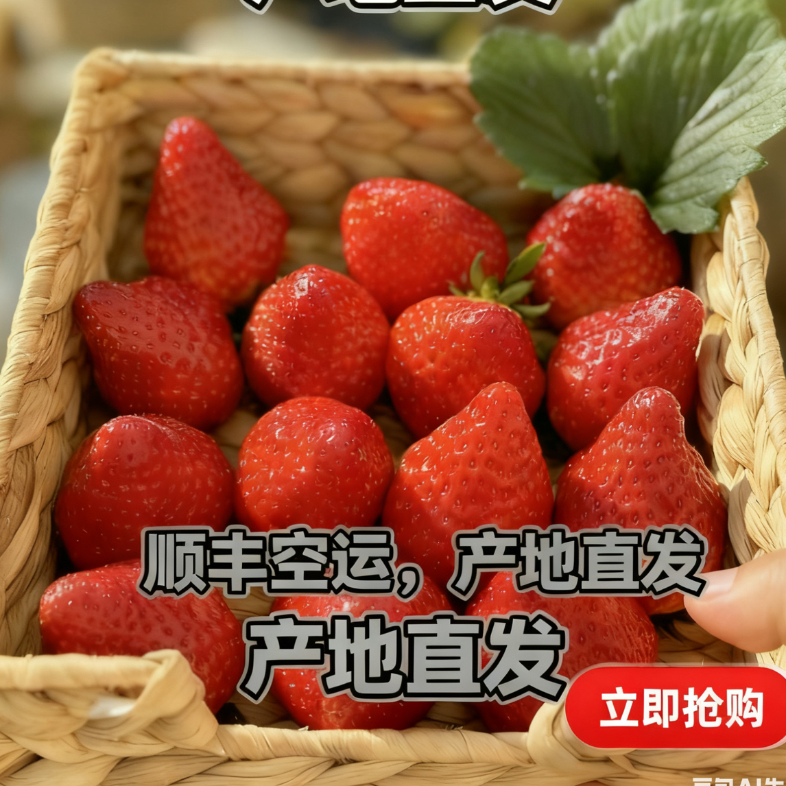 丹东九九草莓中果 顺丰包邮 产地直发