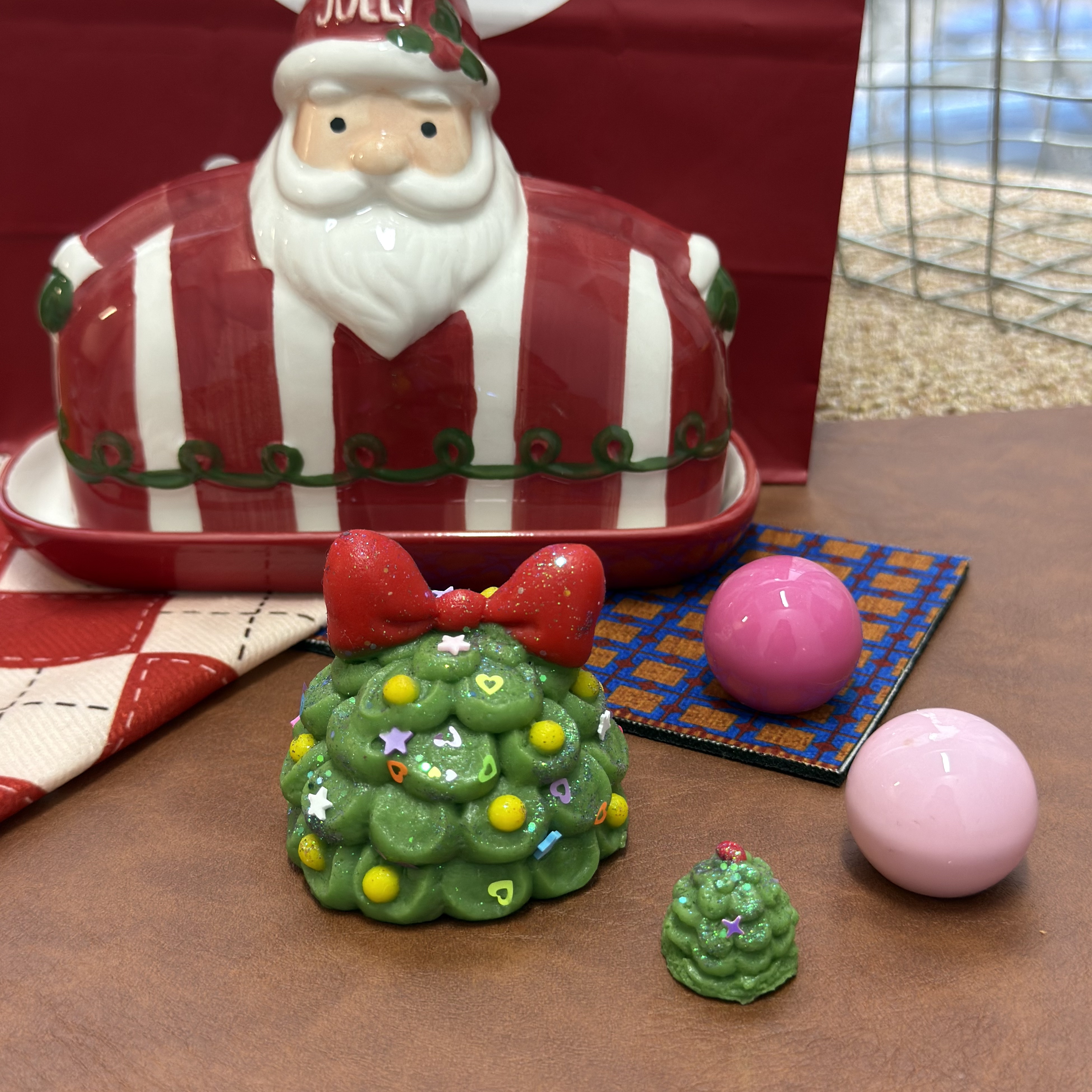 圣诞限定【缤纷圣诞树（大＋小）】喜仔yummy食品级硅胶捏捏