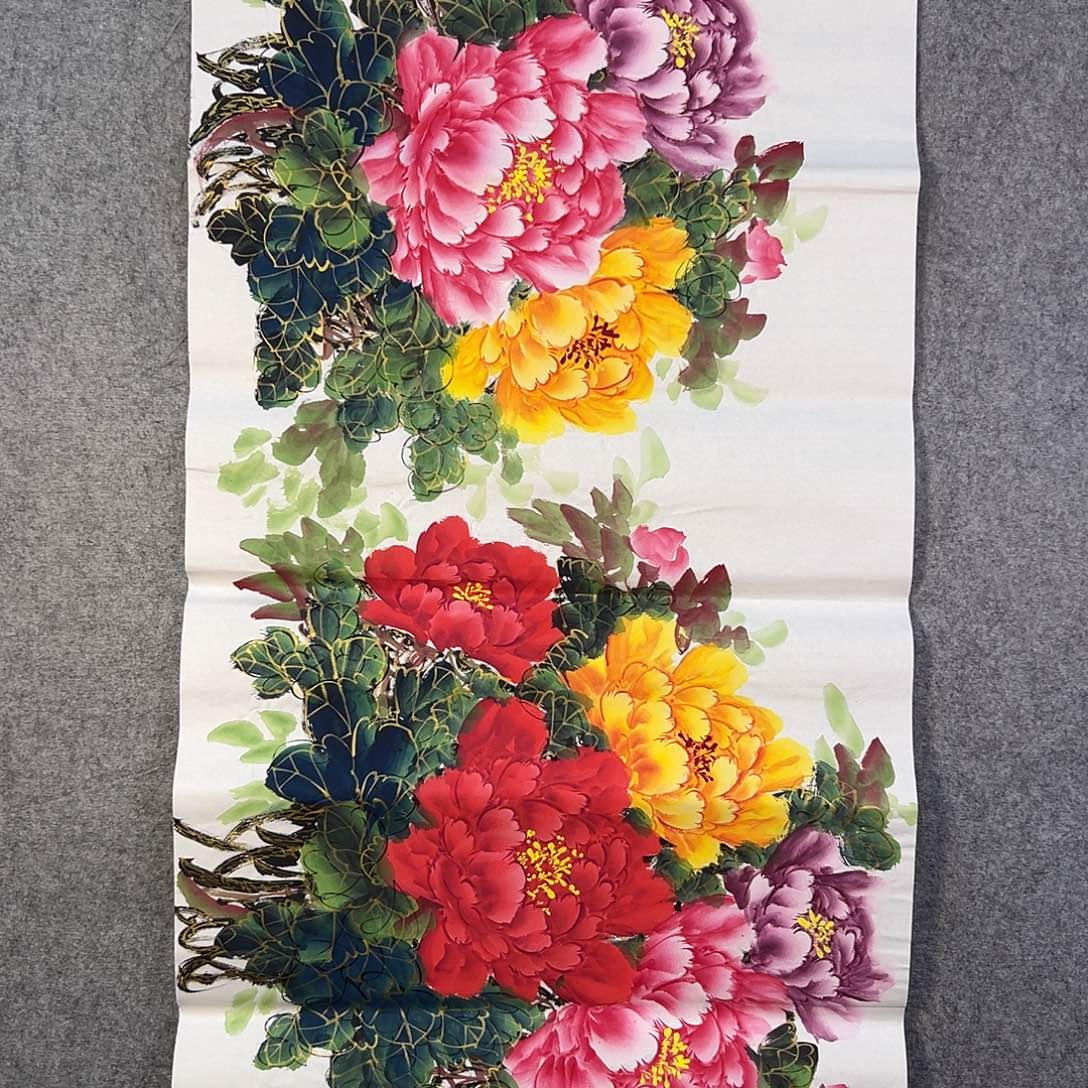 国画695 花鸟在此处飞翔也不太