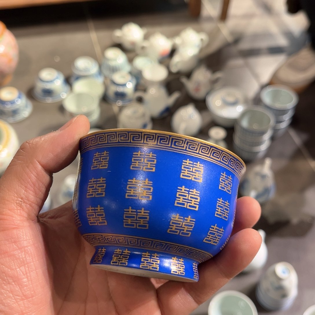 杯青花瓷器青花瓷器