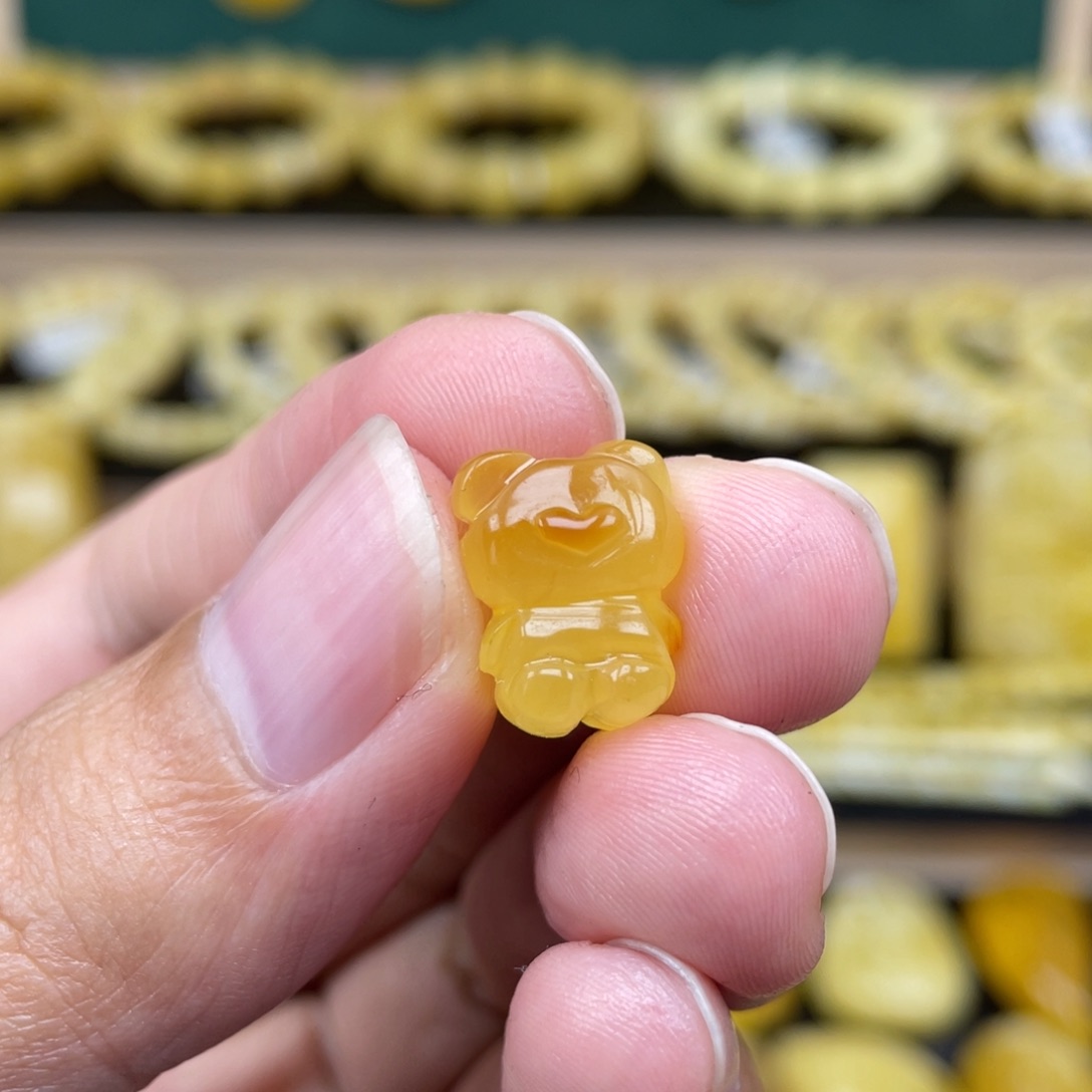 琥珀裸石未镶嵌琥珀蜜蜡