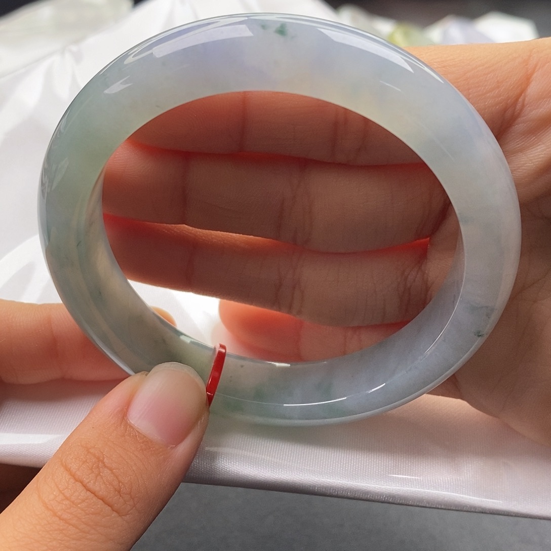 翡翠未镶嵌手镯58正圈