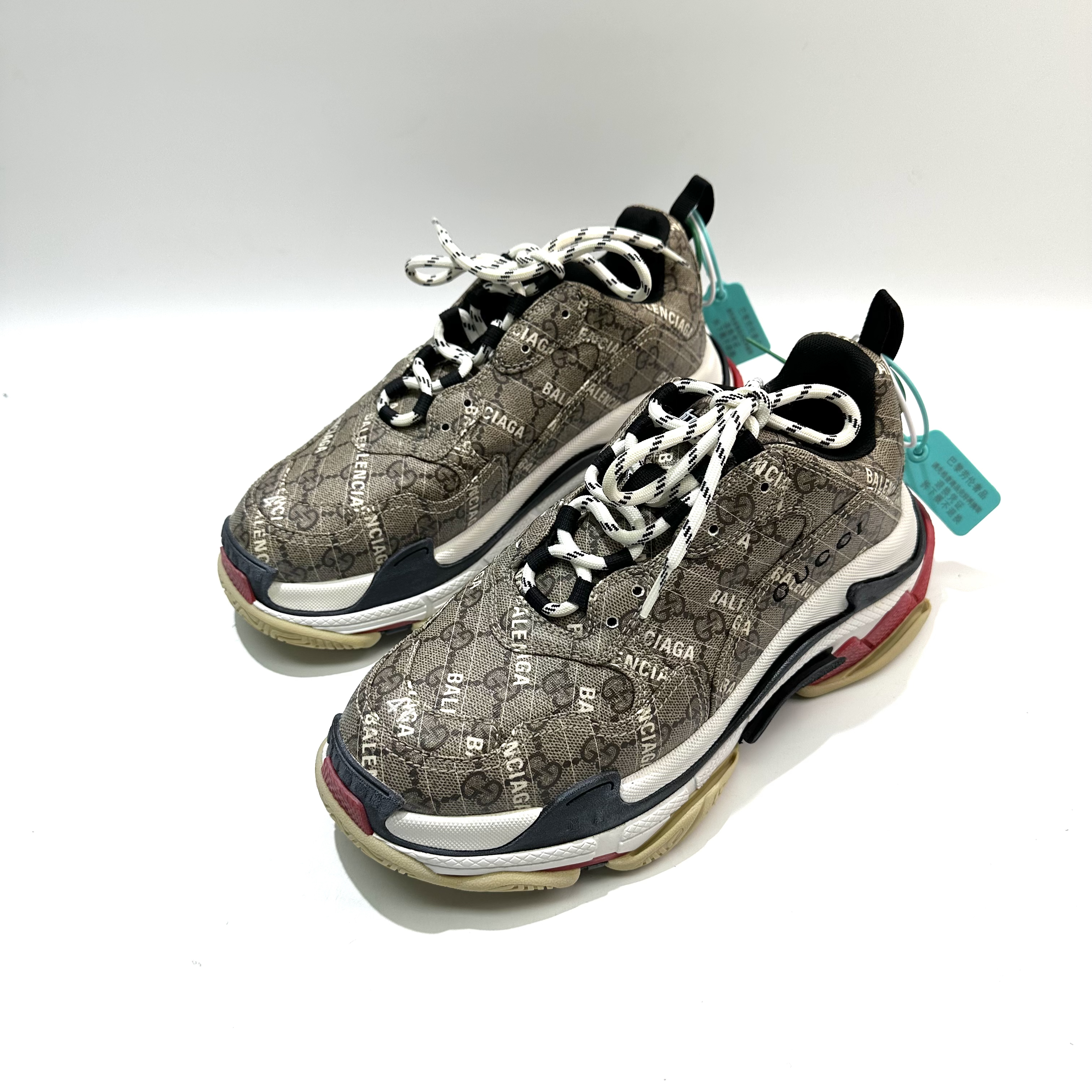 99新 Balenciaga/巴黎世家 41码 联名TripleS老爹鞋bl0798