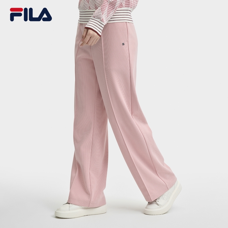 Fila/斐乐女士时尚百搭运动休闲舒适宽松针织长裤F61W543698A