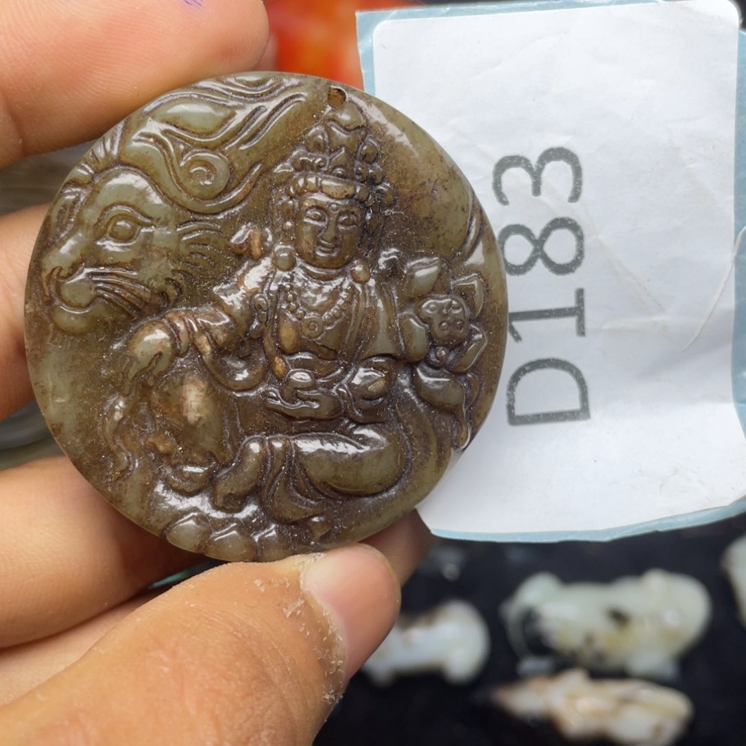 和田玉（糖玉）未镶嵌笔搁