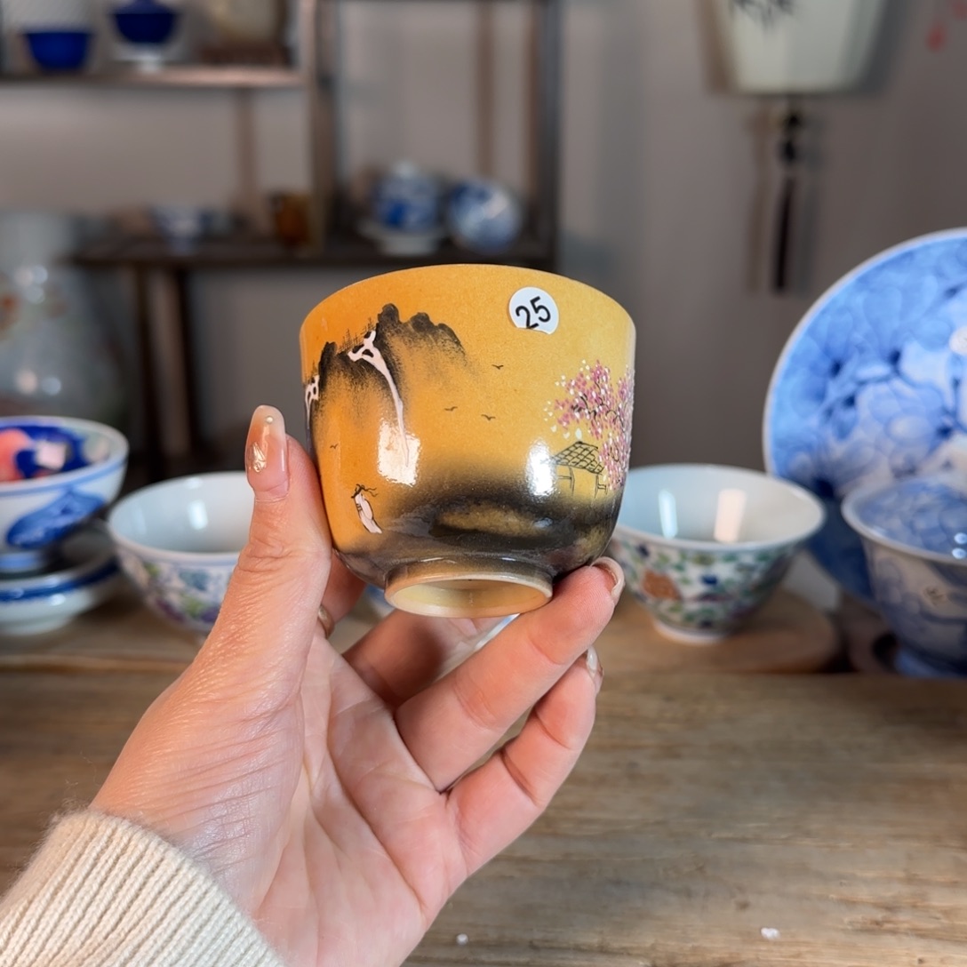 杯景德镇陶瓷柴烧多人