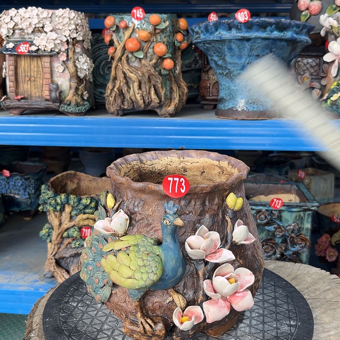 773 号陶然花器手工花盆