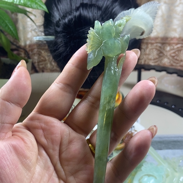未镶嵌蛇纹石玉发饰