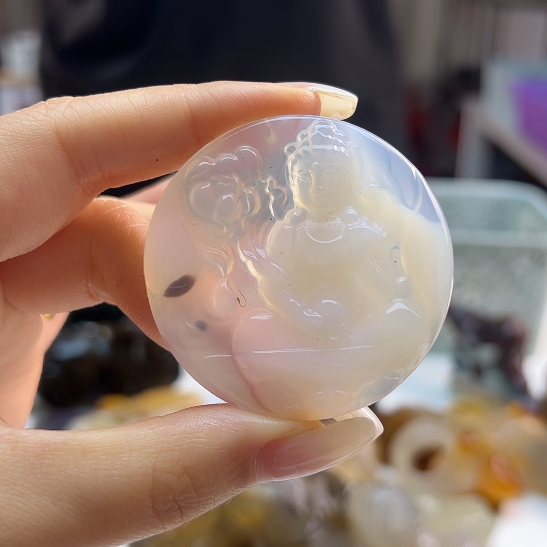 玛瑙/玉髓未镶嵌吊坠(不含链)