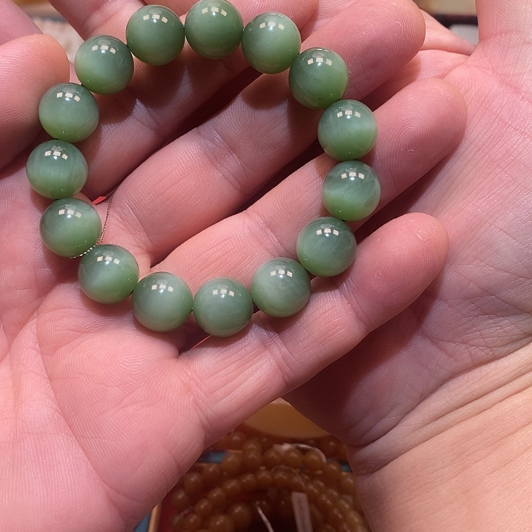 和田玉未镶嵌手链