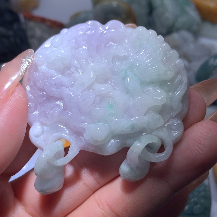 翡翠未镶嵌颈饰保真天然A货翡翠