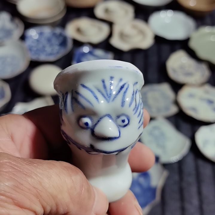 瓷片青花影青杯垫标夲