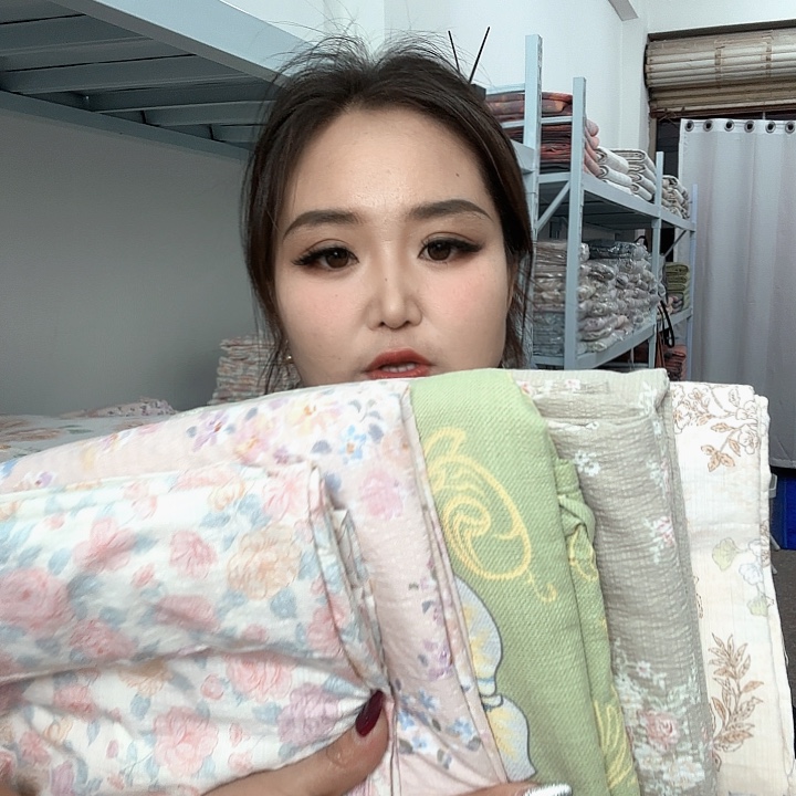 亚麻好看的双人床单