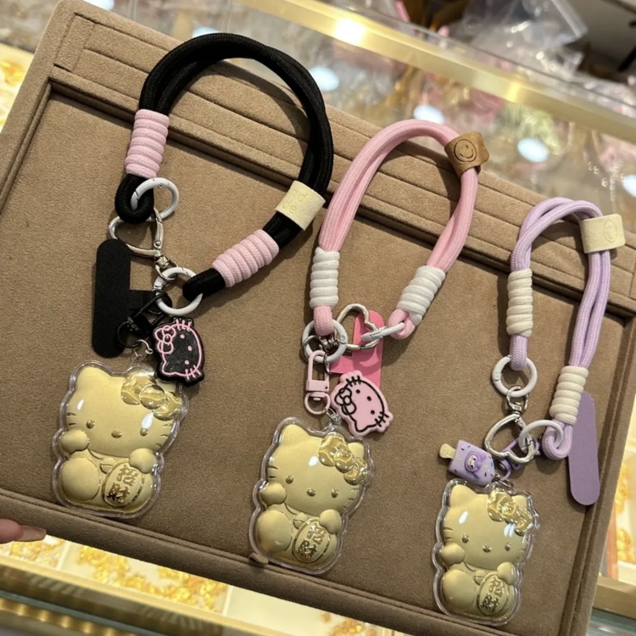 含金工艺品【招财KT猫】手机挂件挂包包挂钥匙伴手礼节日礼品礼物