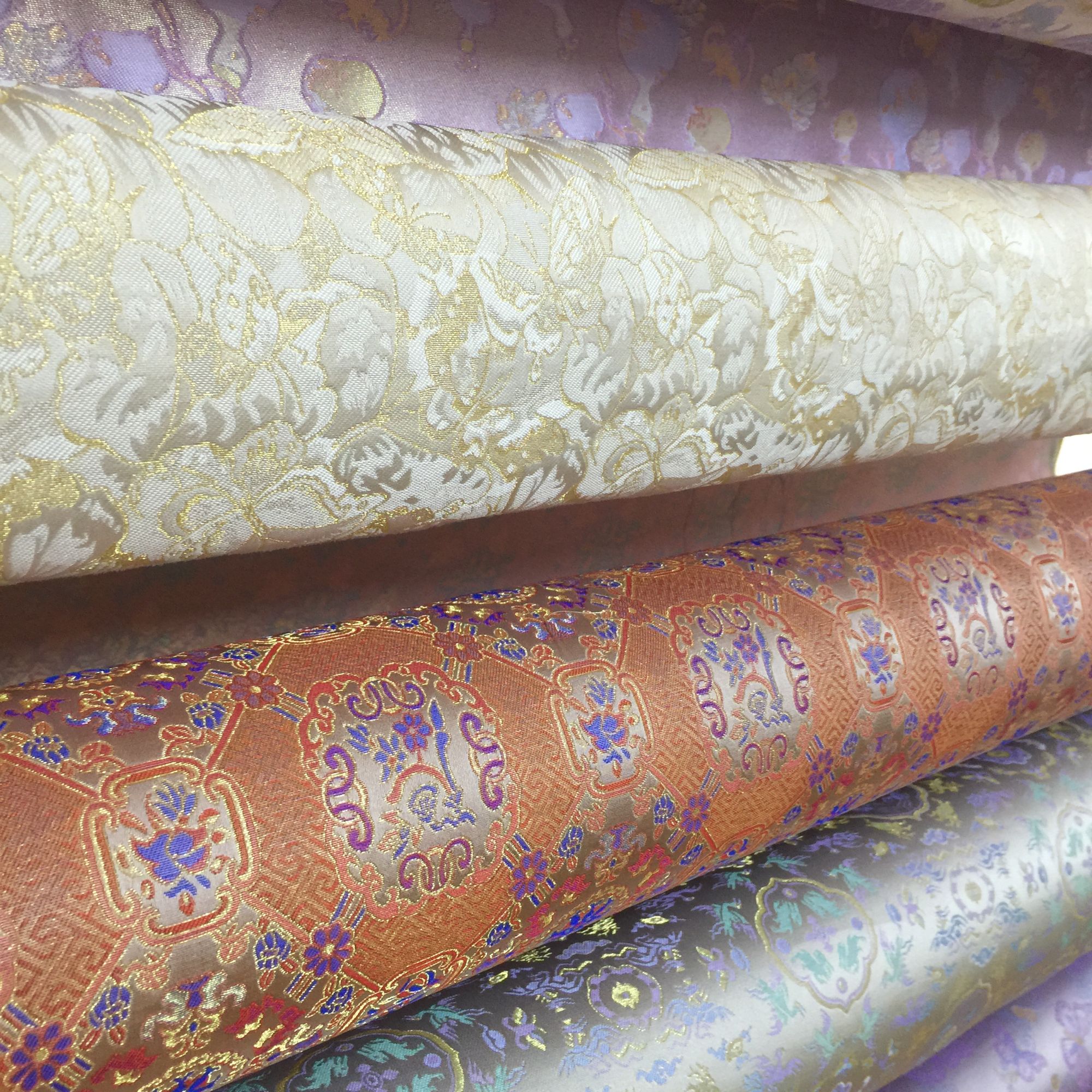 CX新中式国风桑蚕丝宋锦小布