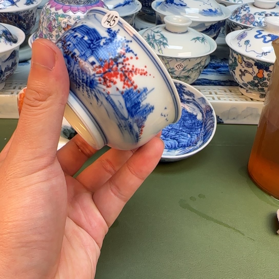 彦祖纯手工手绘茶具145