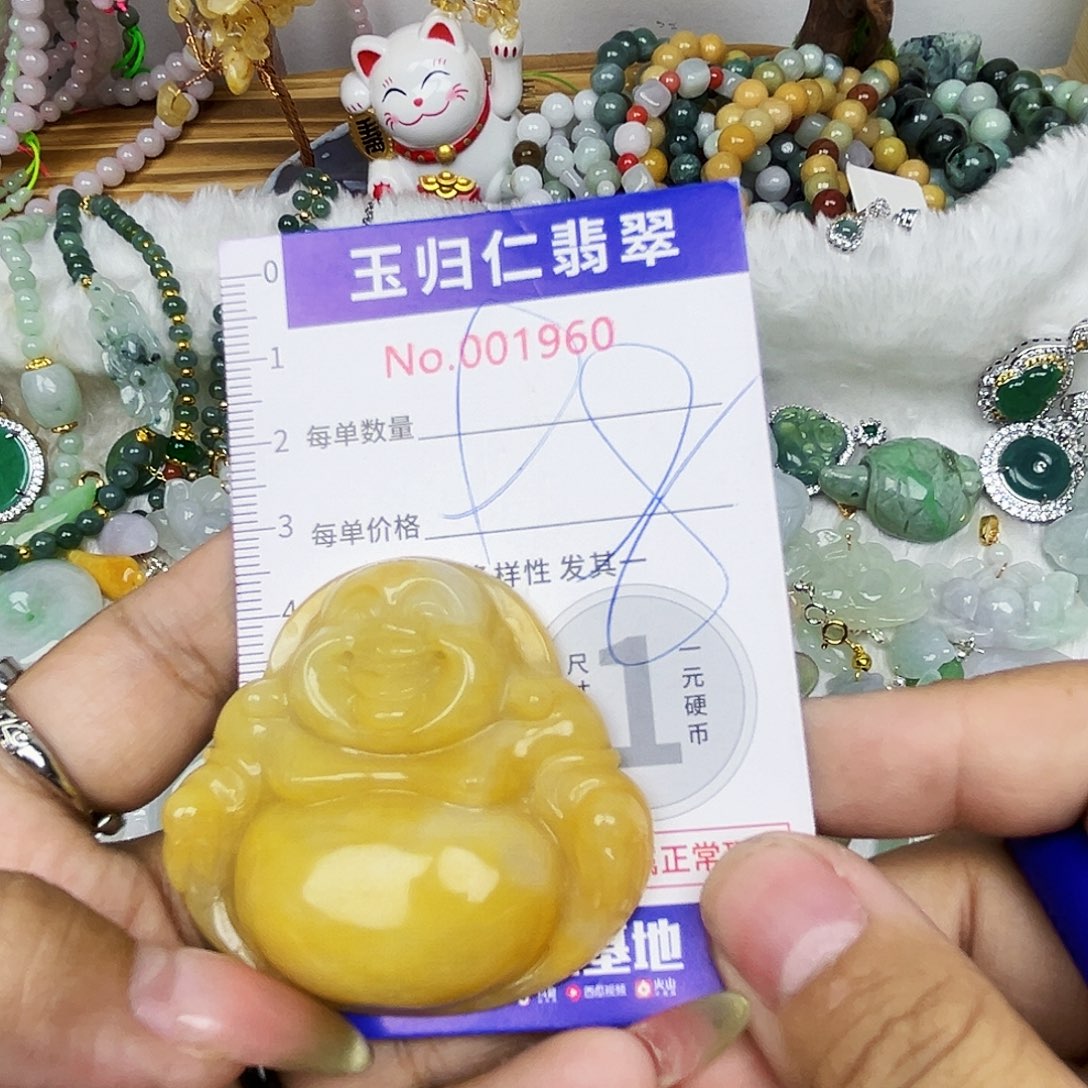 翡翠未镶嵌吊坠(不含链)Qqq