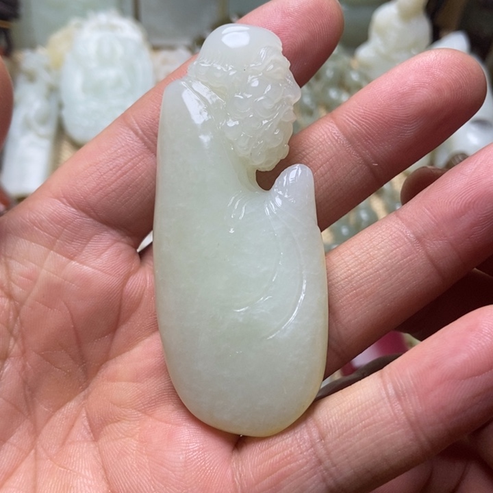 和田玉未镶嵌挂件