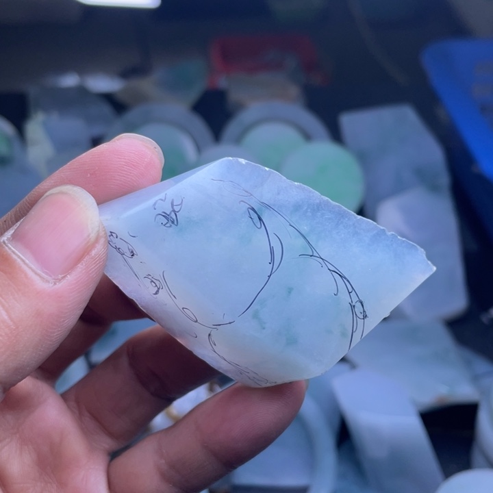 优***帅定制翡翠未镶嵌包工葫芦