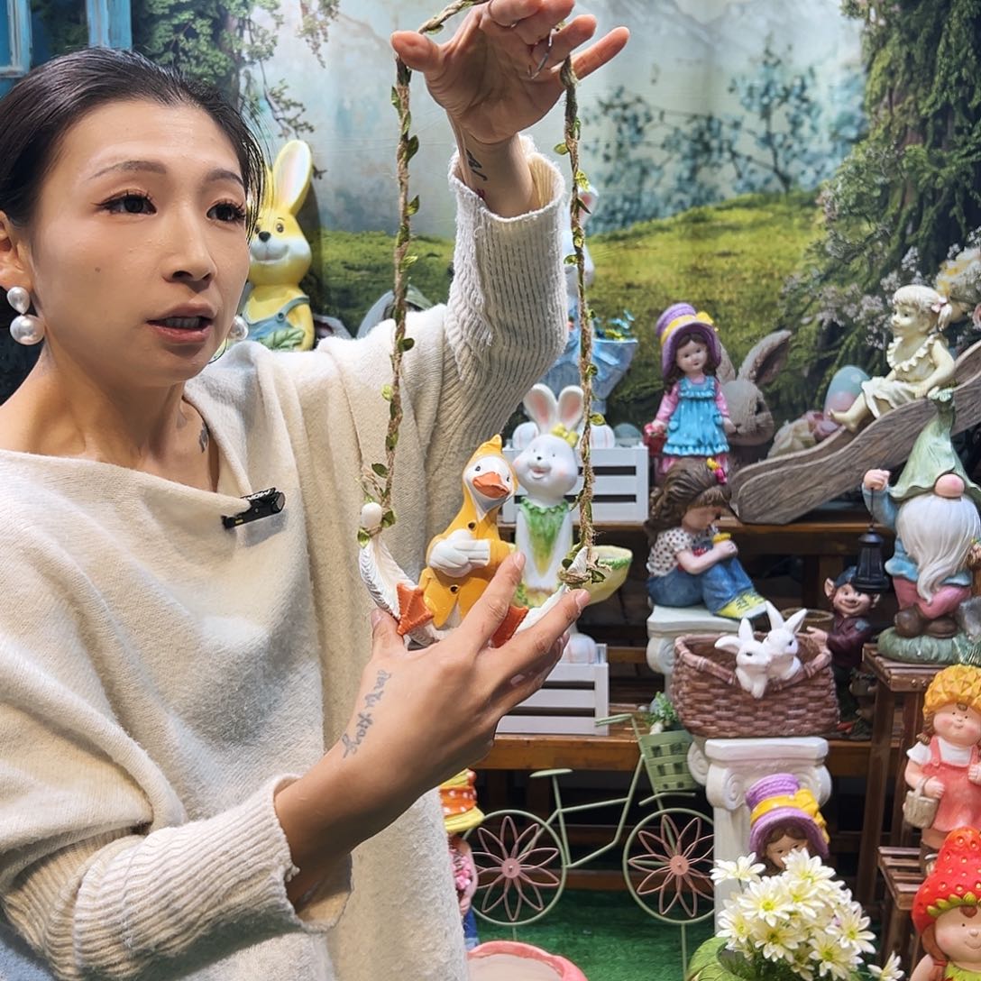 花园摆件红红火火