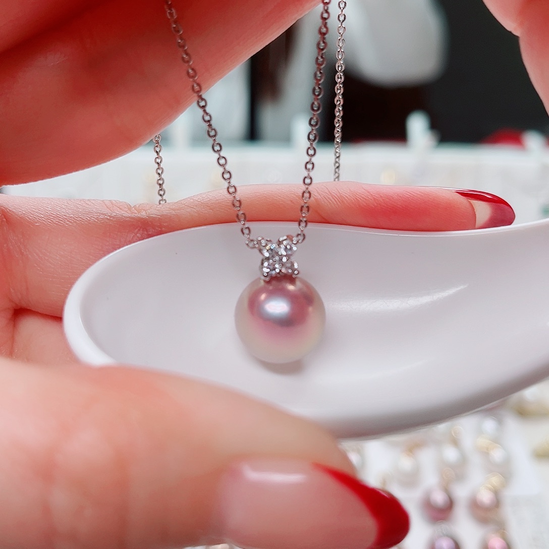 合金淡水珍珠吊坠(赠链)