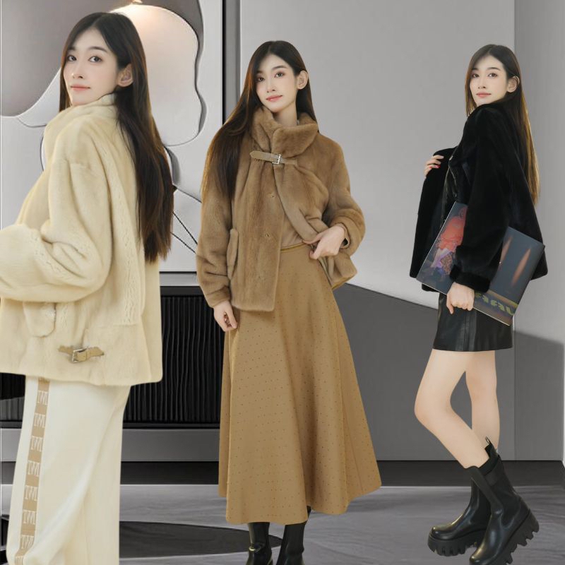 LIJING/立领时尚短外套3673