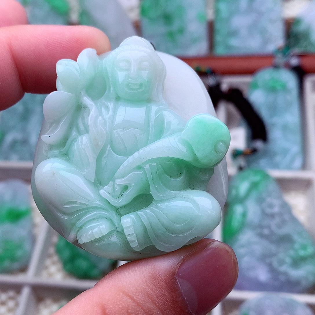 翡翠未镶嵌吊坠(不含链)