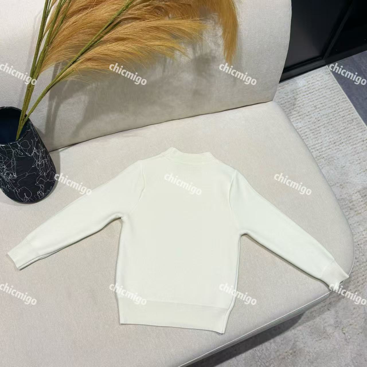 【Chicmigo高定童装】冬季新款羊绒毛衣男女童休闲保暖内搭针织衫