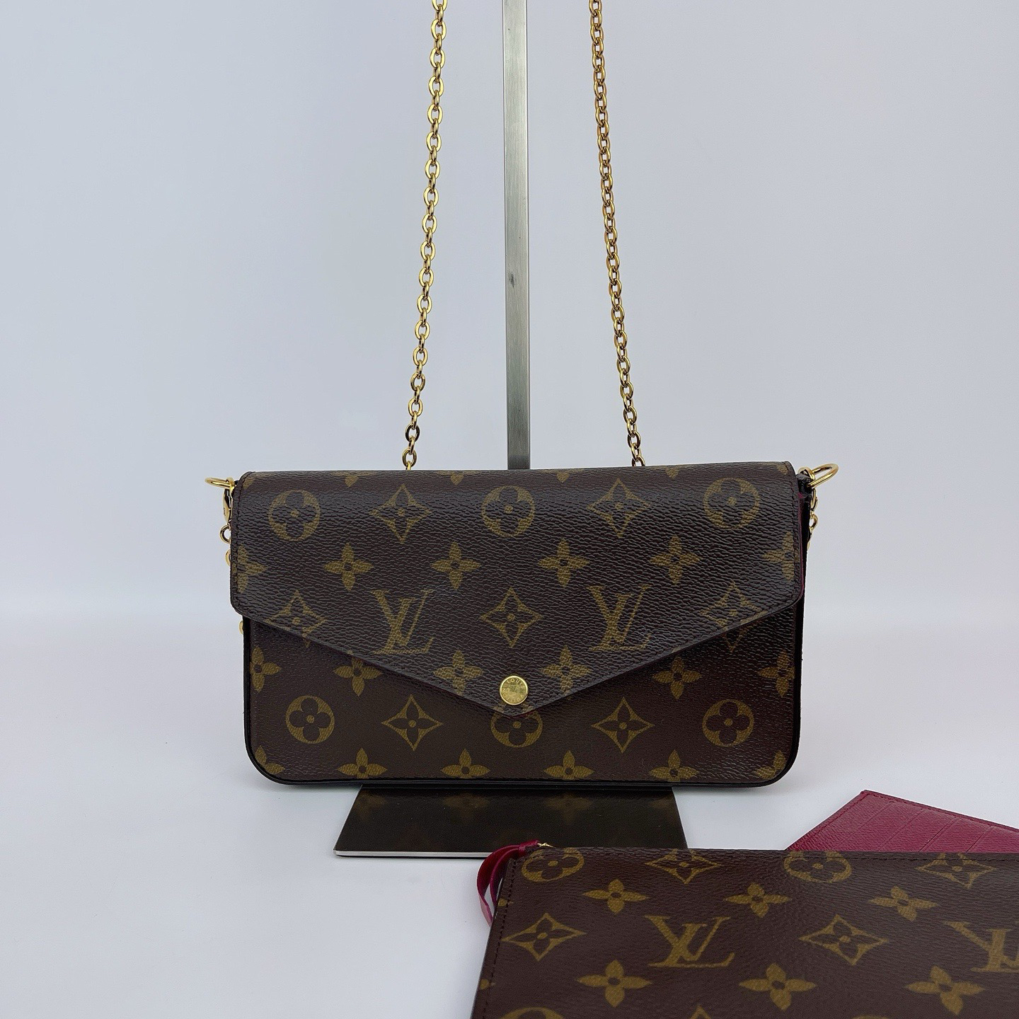 95新 LouisVuitton/路易威登 LV棕色三合一包内标3270底21 E017