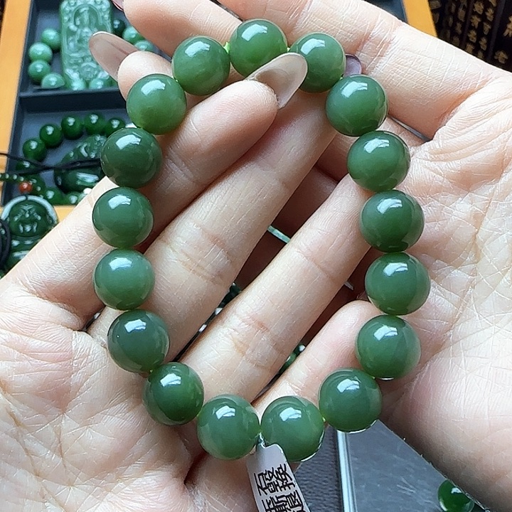 和田玉（碧玉）手串未镶嵌