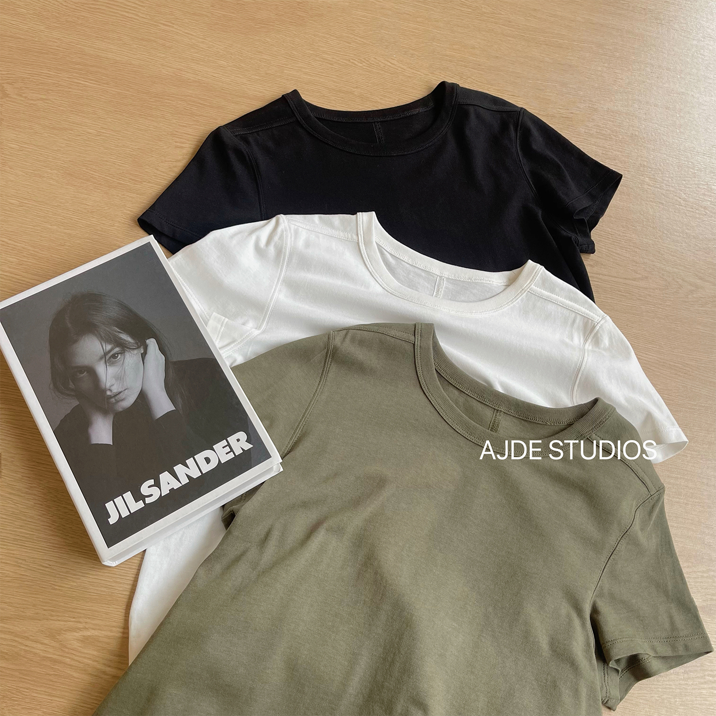 AJDE | 解构经典直角肩T恤01 休闲百搭纯色圆领简约宽松时尚