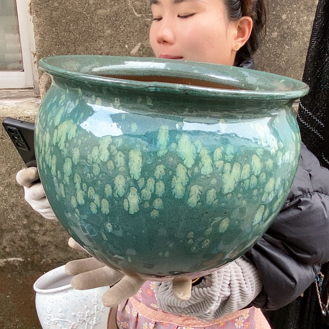 紫砂花盆正品口30高24