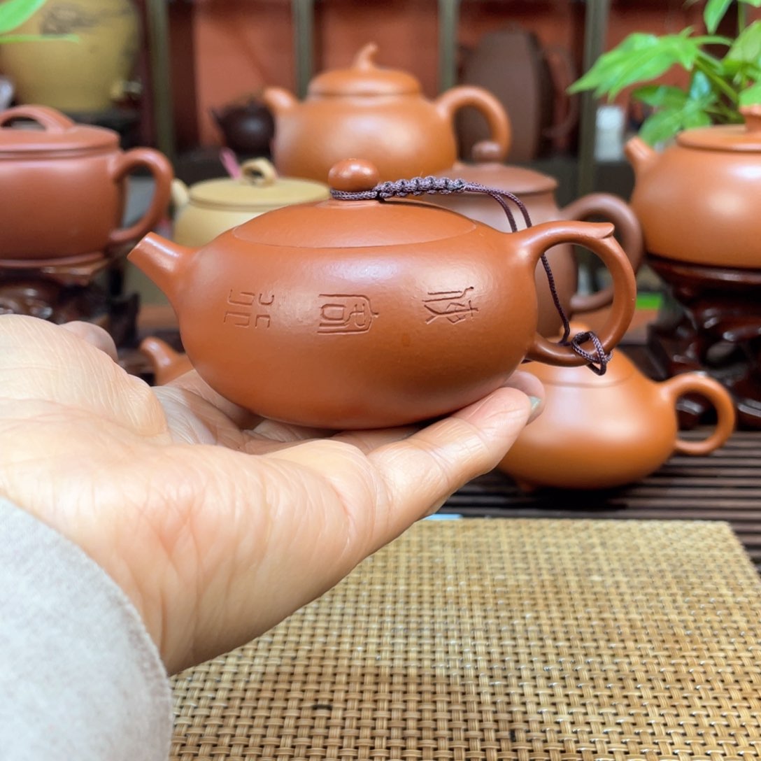 茶壶紫砂朱泥半手工
