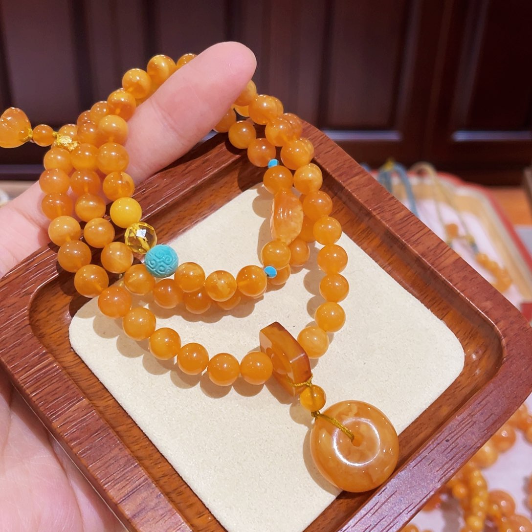 蜜蜡手链未镶嵌手串