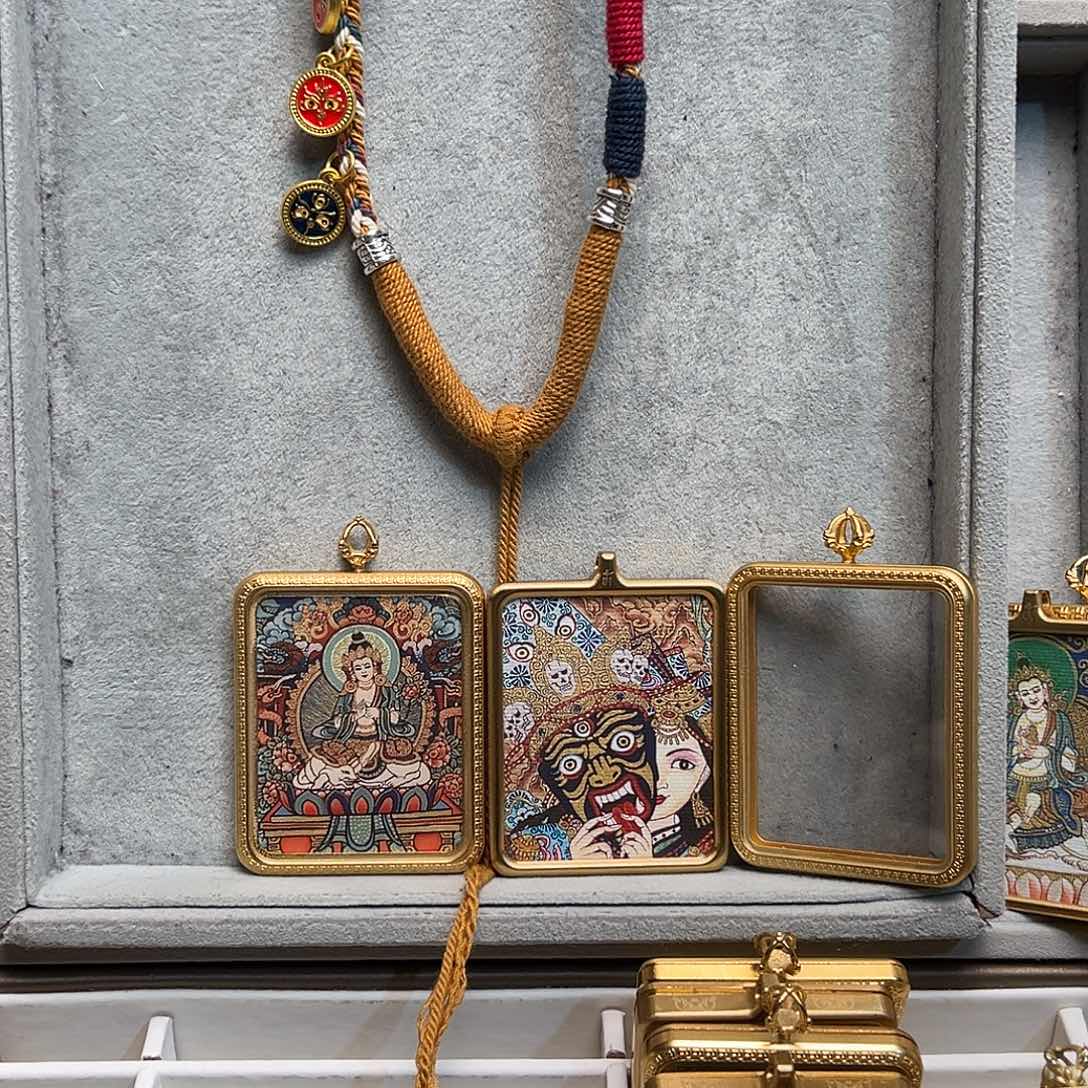 吊坠轩*?双面铜壳普贤前世今生