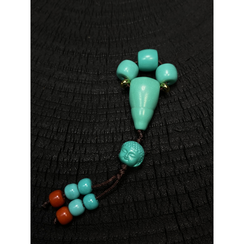 A9600三通套装文玩配饰顶珠腰珠套装宝宝佛背云猴