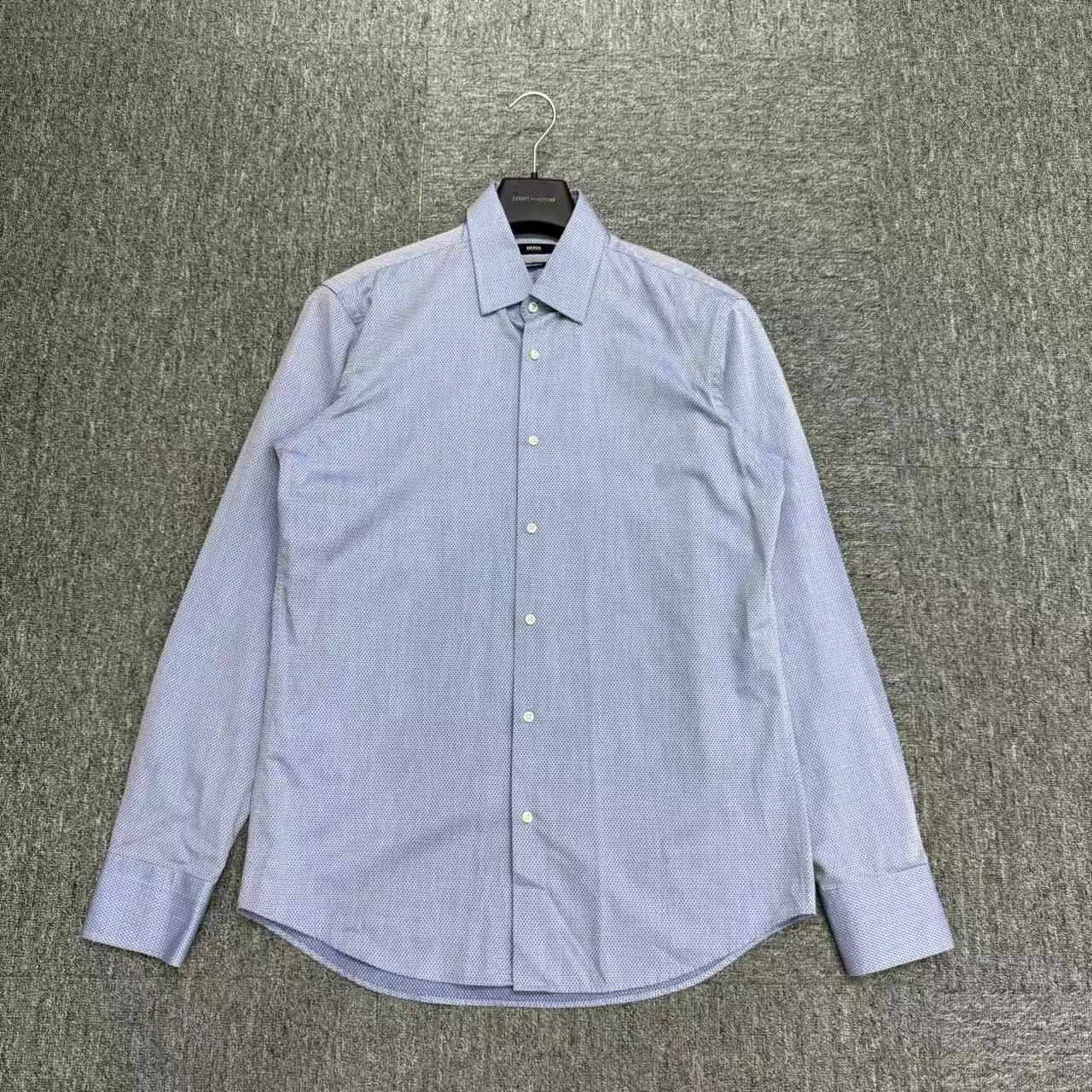 99新 HugoBoss/雨果博斯 Boss 图案满印衬衫/39码/18062