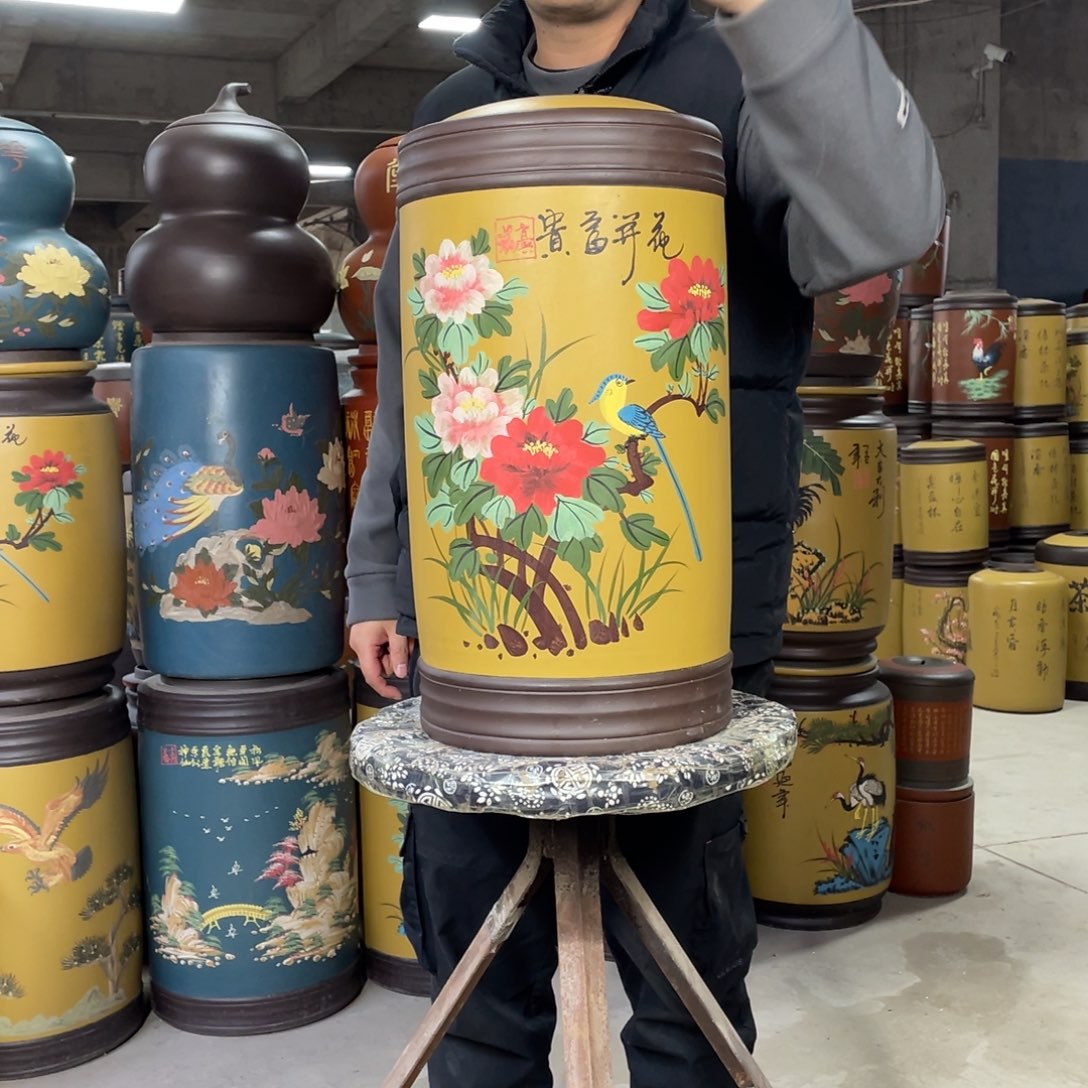 宜兴原矿紫砂茶叶罐