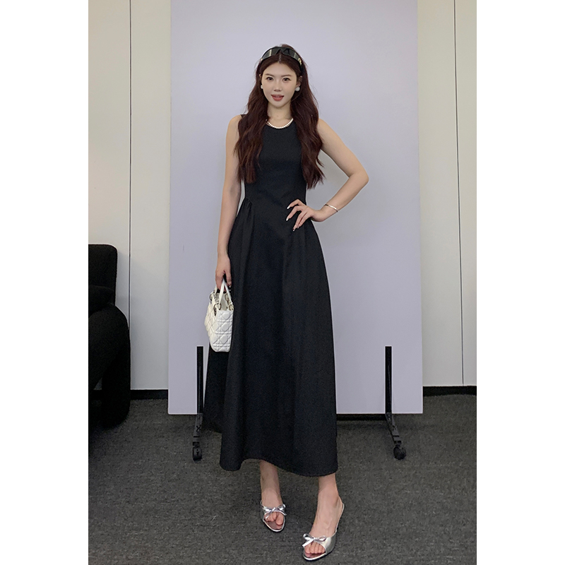 【现货心动茱丽叶】甜辣多多2025夏季新款显瘦长裙收腰复古连衣裙女