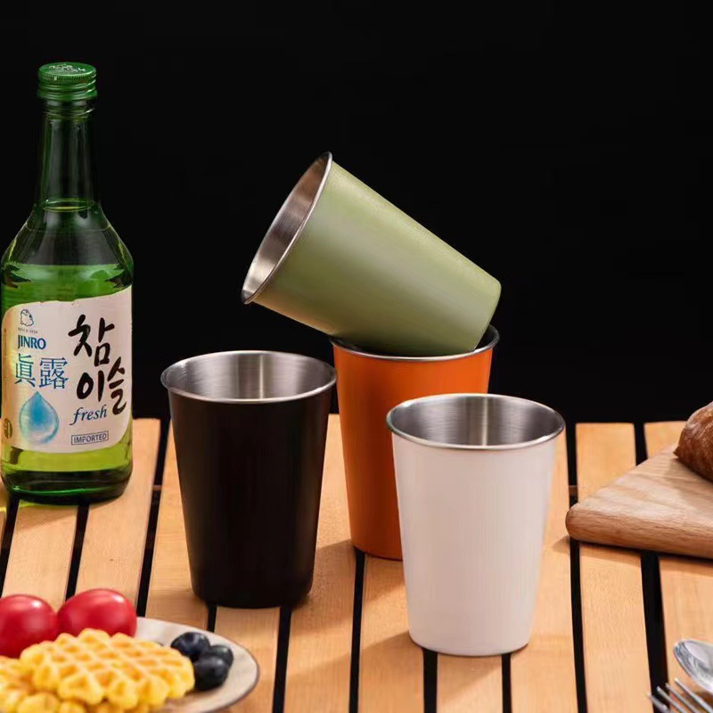 不锈钢水杯 酒杯 无盖款 咖啡杯 马克杯