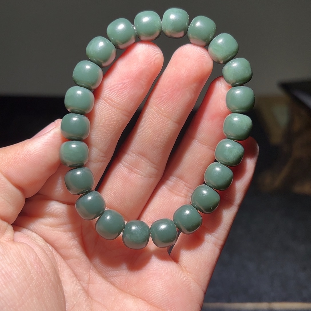 和田玉未镶嵌手链