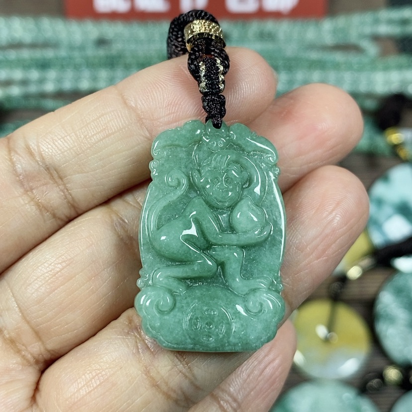 【闪购商品】翡翠颈饰未镶嵌一***乐玉吊坠翡翠玉