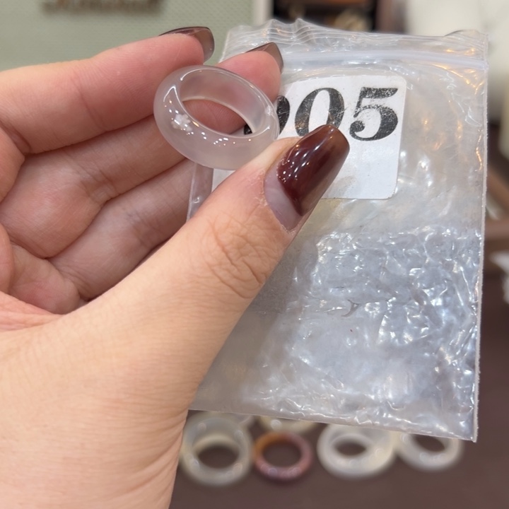 玛瑙/玉髓合金戒指5港15