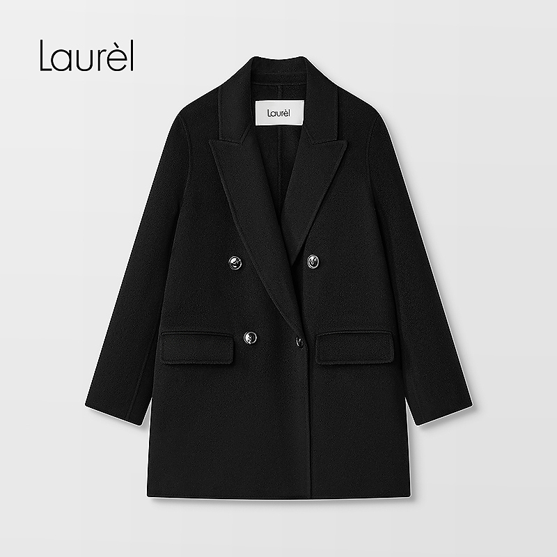 【粉丝专享】Laurel25秋新款西装领中长款大衣LWD356D03200