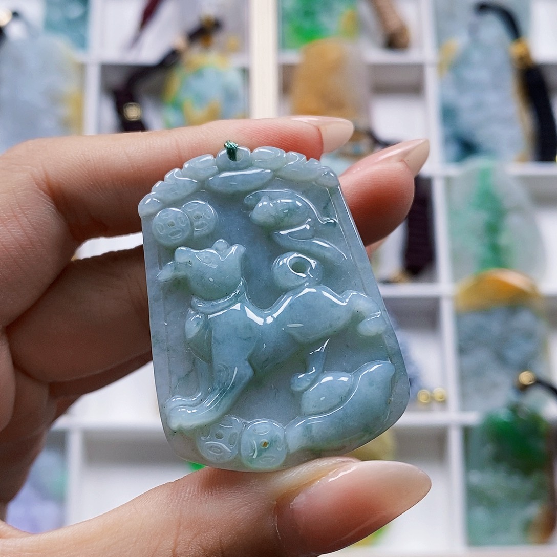 颈饰未镶嵌翡翠天然翡翠A货