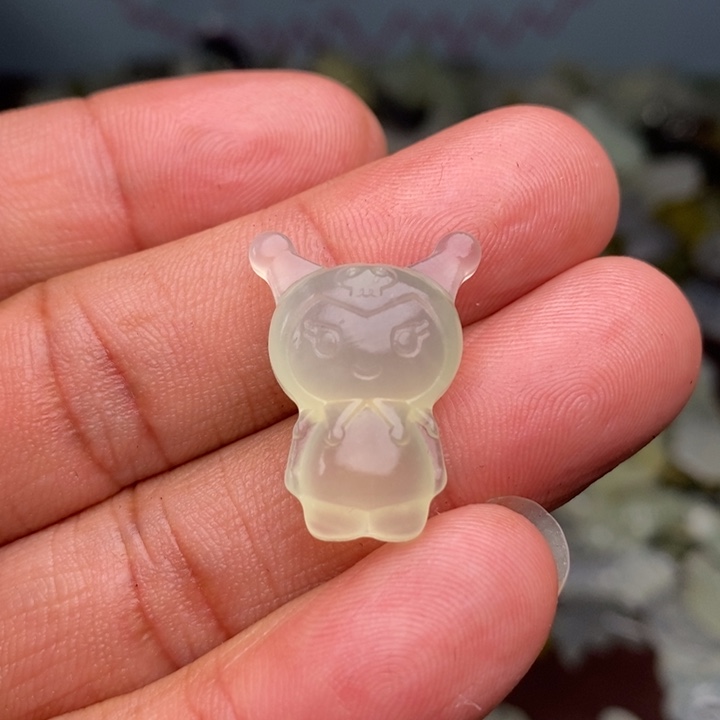 蛇纹石玉颈饰合金116