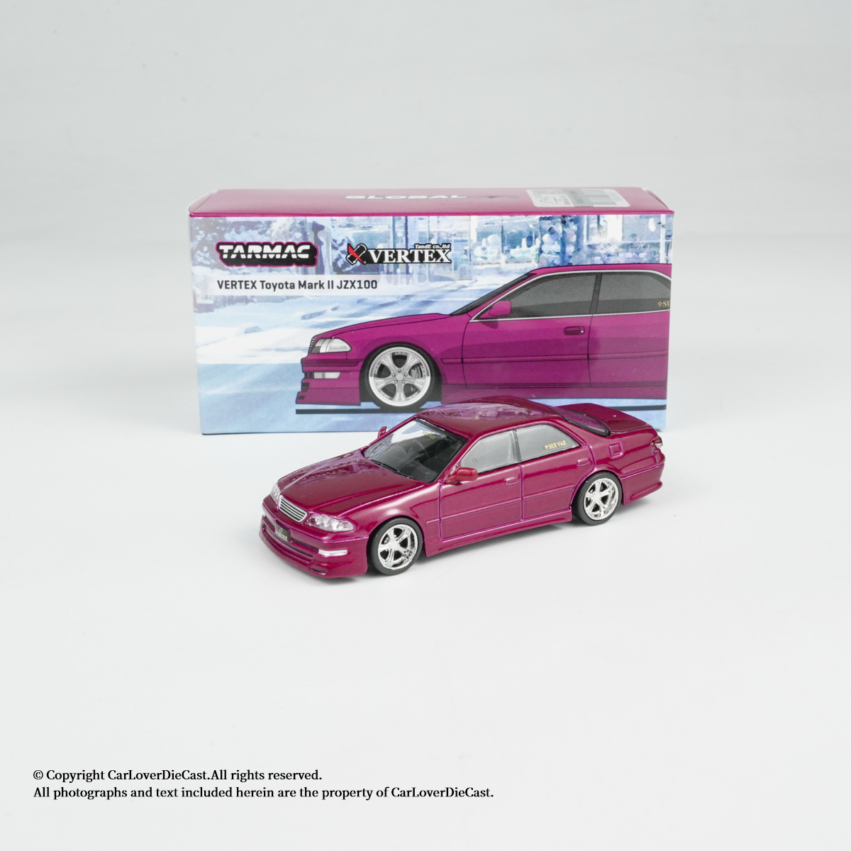现货 TW 1:64 丰田Mark II JZX100 VERTEX 合金车模 Tarmac Works